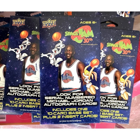 Authentic HTF!!2026 Space Jam 30th Anniversary Upper Deck Cards LOT OF 3